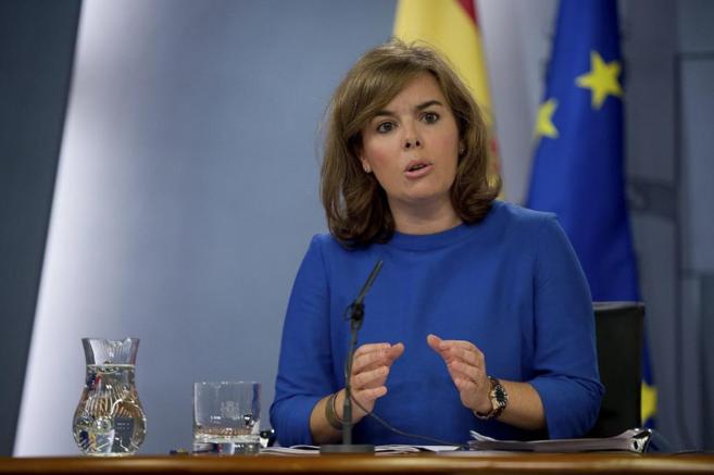 La vicepresidenta Soraya Sáenz de Santamaría, impulsora de la...