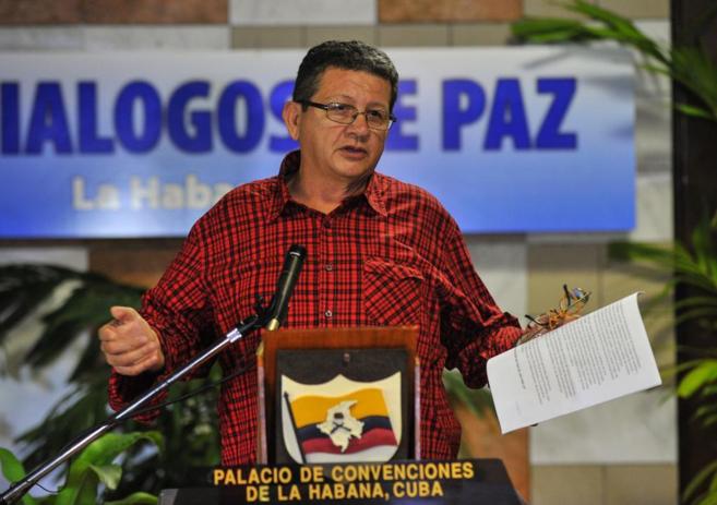 Pablo Catatumbo durante sus declaraciones en La Habana