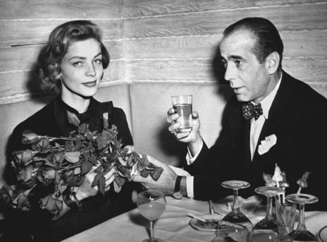 La actriz junto a su marido Humphrey Bogart en 1951