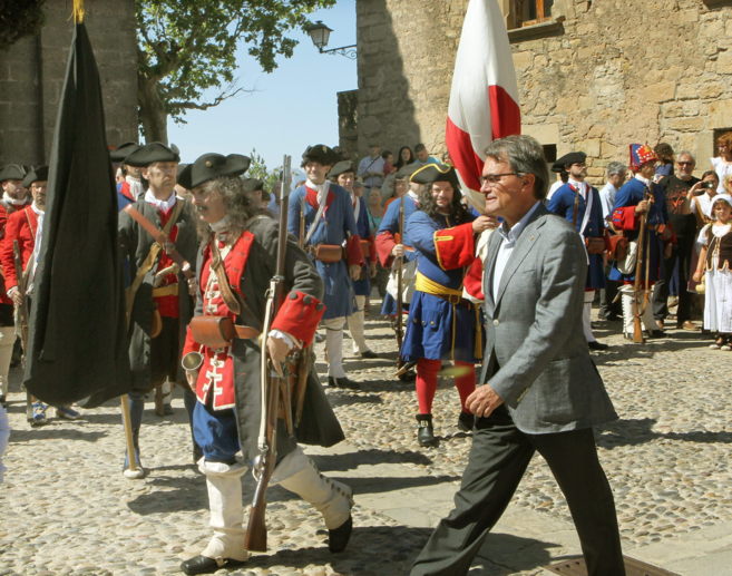 El presidente de Catalua, Artur Mas, ayer durante la celebracin...