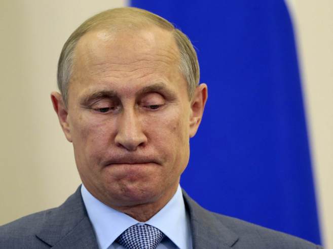 El presidente ruso, Vladimir Putin, durante una rueda de prensa en...