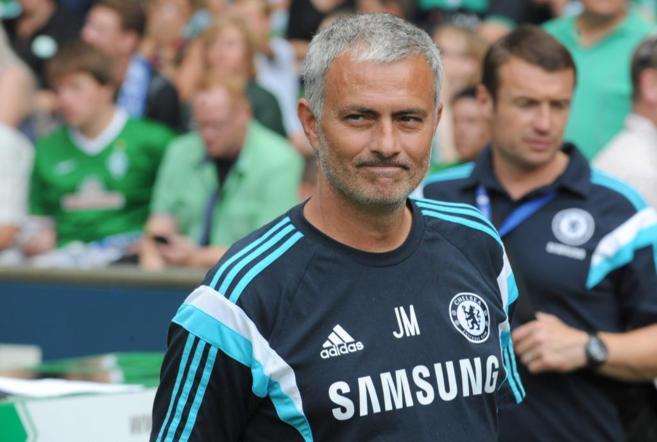 Jose Mourinho durante el encuentro amistoso entre el Werder Bremen y...