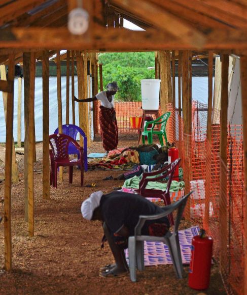 Centro de MSF para enfermos de ébola en Sierra Leona.