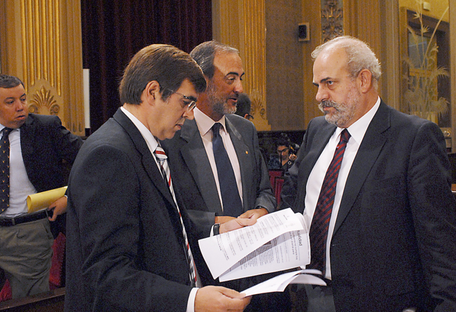 El ex president Antich (2007-2011)  y el conseller Moragues.