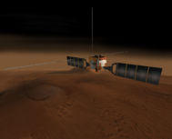 Recreación de la sonda Mars Express