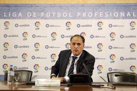 El presidente de la LFP, Javier Tebas.