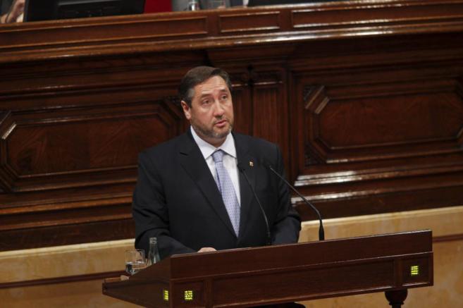 Josep Maria Pelegr, en una comparecencia en el Parlament