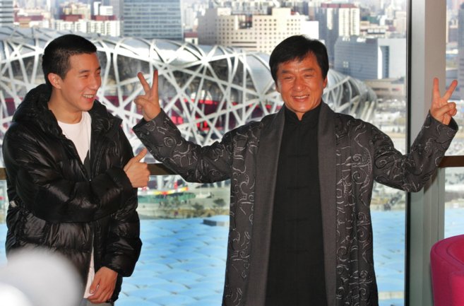 Jackie Chan (d) y su hijo, en una imagen de archivo.