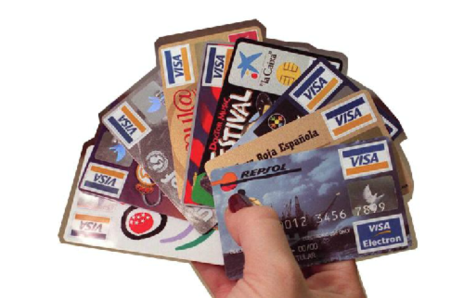 Imagen e tarjetas de crédito y débito.