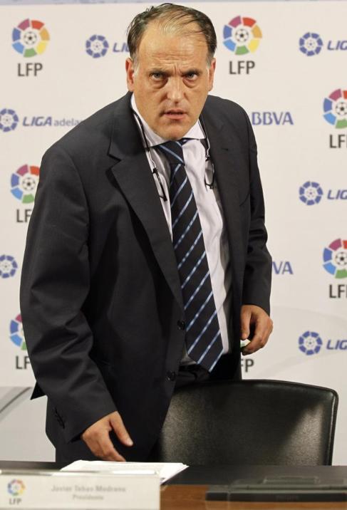 Javier Tebas, presidente de la LFP.
