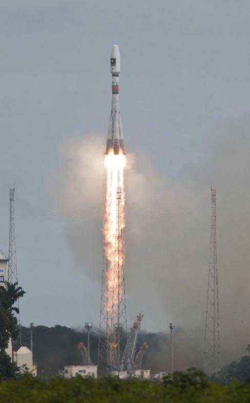Lanzamiento del cohete Soyuz.