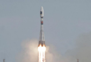 Lanzamiento del cohete Soyuz.