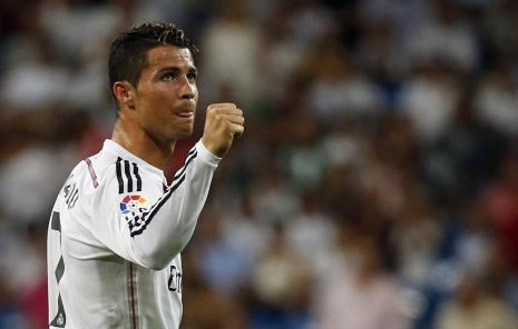 Cristiano Ronaldo celebra su tanto ante el Crdoba.