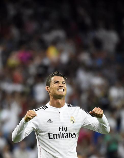 Cristiano Ronaldo celebra su tanto ante el Crdoba.