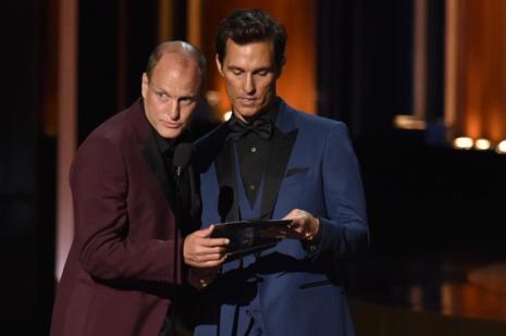 Woody Harrelson y Matthew McConaughey durante la ceremonia