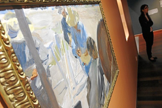 Una obra de Sorolla expuesta en el Museo de Bellas Artes Gravina,...