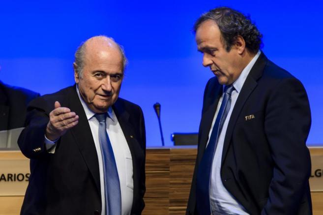 Blatter y Platini, durante el 64 congreso de la FIFA.