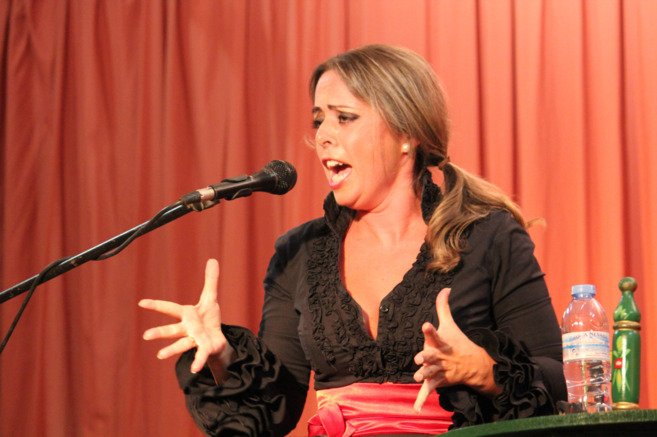 La cantaora portuense Nazaret Cala, en el festival flamenco de El...