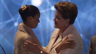Marina Silva (Partido Socialista) y Dilma Rousseff (PT).