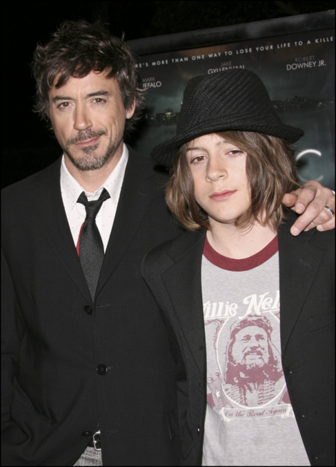 El actor Robert Downey Jr. y su hijo Indio, en una imagen de archivo.