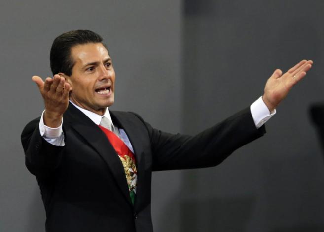 El presidente mexicano, Pea Nieto, durante su discurso.
