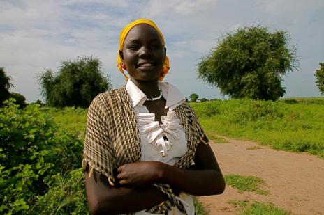 Nyaluak Wie, 14 años. | Foto: UNICEF | Pflanz