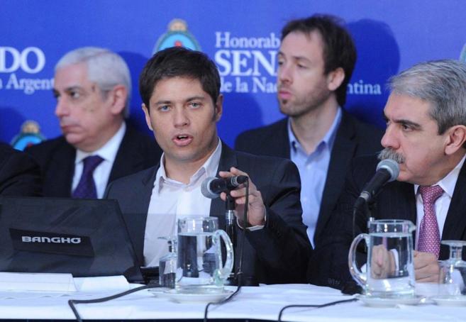 El ministro argentino de Economa, Axel Kiciloff en el Senado...