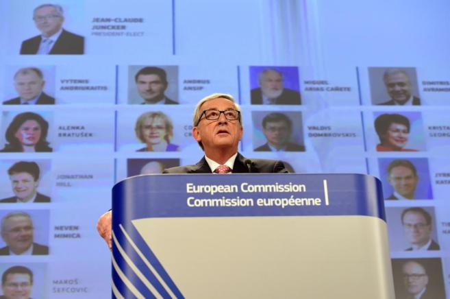 Juncker, durante su comparecencia para anunciar los cargos de los...