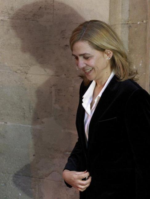 La Infanta Cristina, al abandonar los juzgados el pasado mes de...