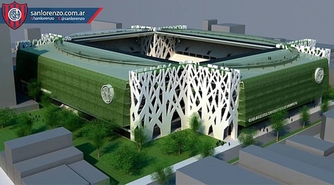 Imagen del futuro estadio de San Lorenzo, el 'Papa...