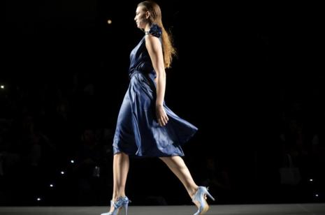 Una de las propuestas de Juanjo Oliva en la Mercedes-Benz Fashion Week...