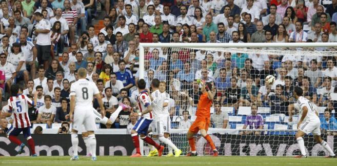 Imagen del primer gol del Atltico de Madrid.
