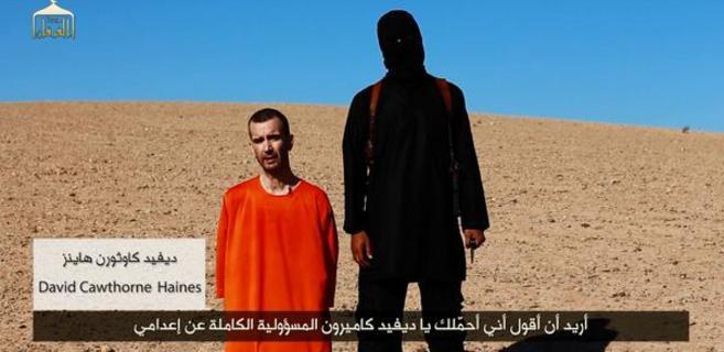Fotograma del vídeo difundido por los terroristas del IS.