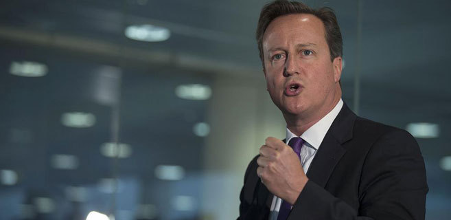 El primer ministro britnico, David Cameron, en una imagen de las...