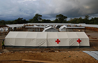 Instalaciones de Cruz Roja en Sierra Leona.