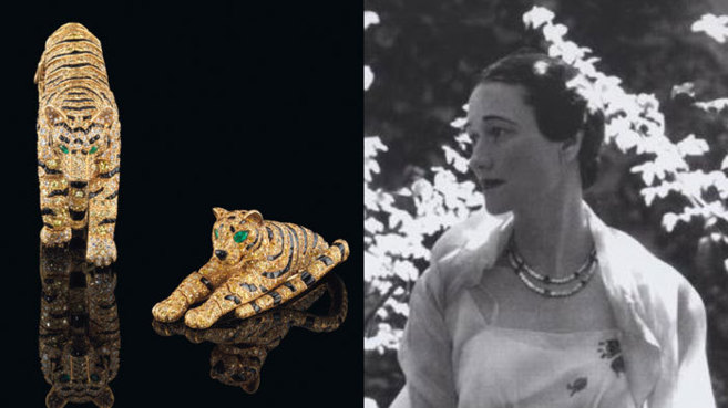 Imagen de las joyas de Wallis Simpson.