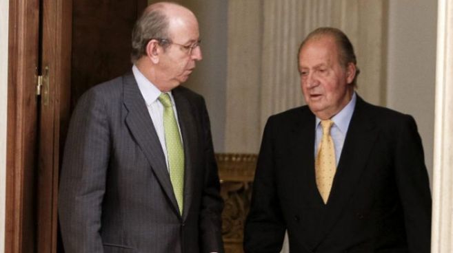 El Rey Juan Carlos, junto a Spottorno.