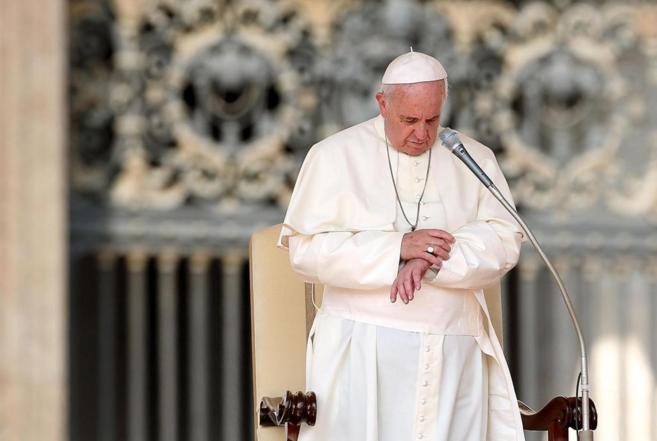 El papa Francisco durante la audiencia general de los mircoles en la...