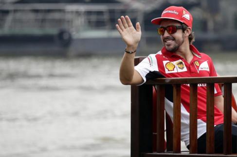 Fernando Alonso, en la previa del GP Singapur.