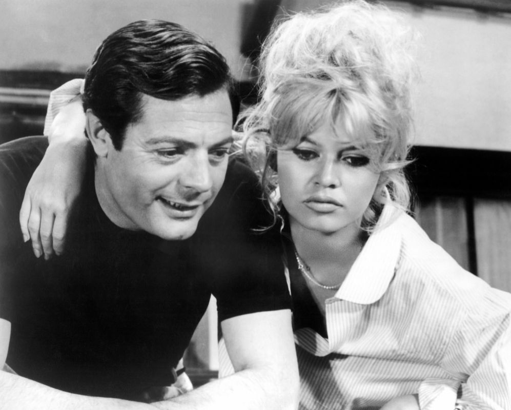 Con  Marcello Mastroianni en 'Una vida privada' (1962), dirigida por...