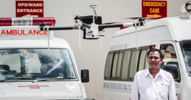 En Bután, se preparan para que los drones sirvan medicamentos a zonas...