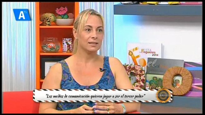 Sonia Castedo en su entrevista emitida por 'AlacantTV'