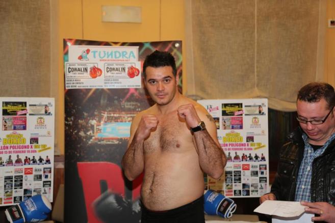 El boxeador Roberto Larralde, en una imagen de febrero de 2014.
