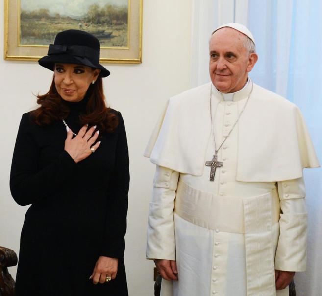 El  Papa recibe en el Vaticano a la presidenta de Argentina, el pasado...