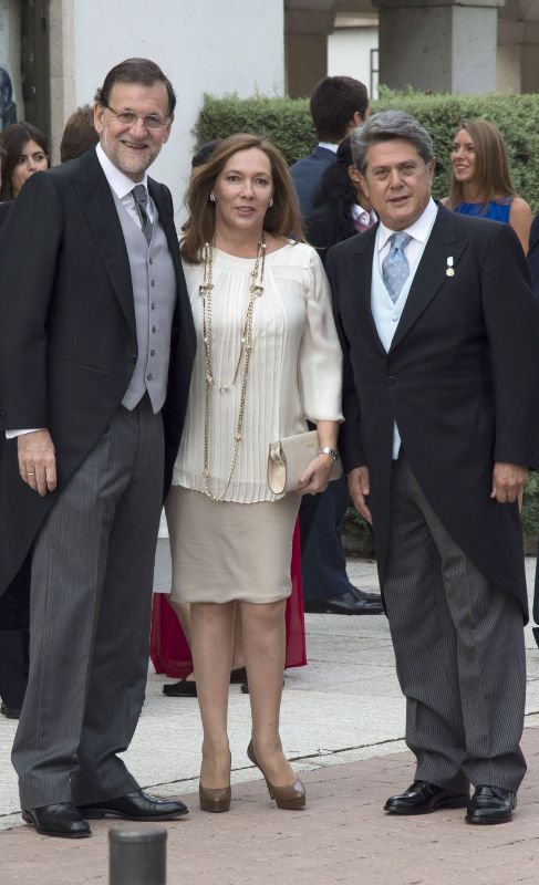 El presidente del Gobierno, Mariano Rajoy, su esposa, Elvira...