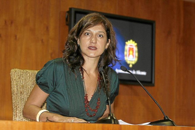 Marta Garca-Romeu en la rueda de prensa tras la junta de Gobierno,...