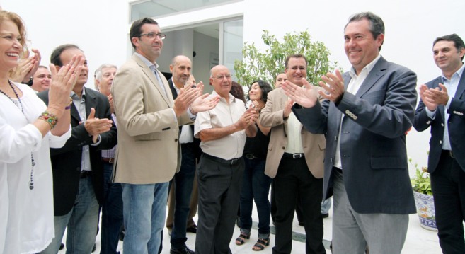Juan Espadas durante la presentacin de su candidatura a la Alcalda...
