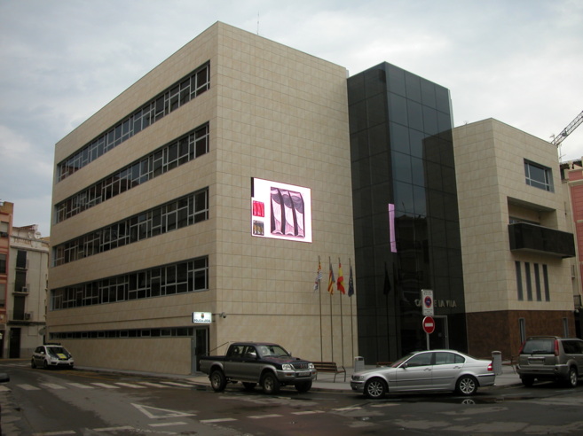 Fachada del Ayuntamiento de Castellón.