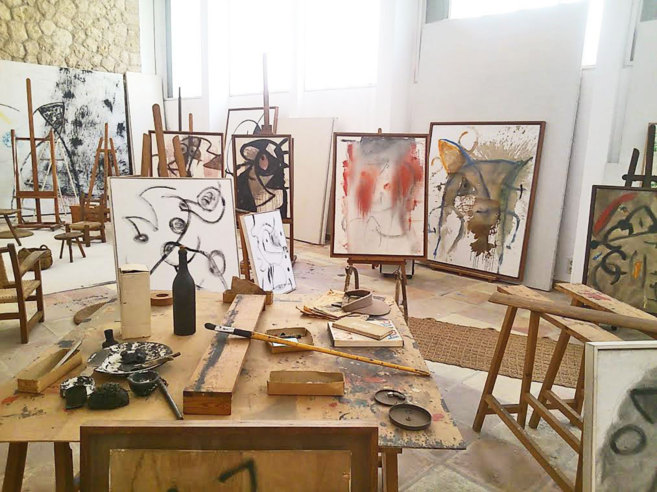 Algunas de las ltimas obras de Joan Mir que se conservan en el...