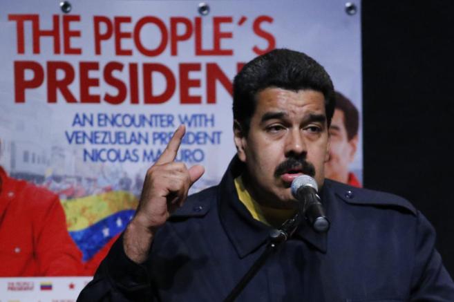 Nicolás Maduro, durante su discurso en el Bronx (EEUU).